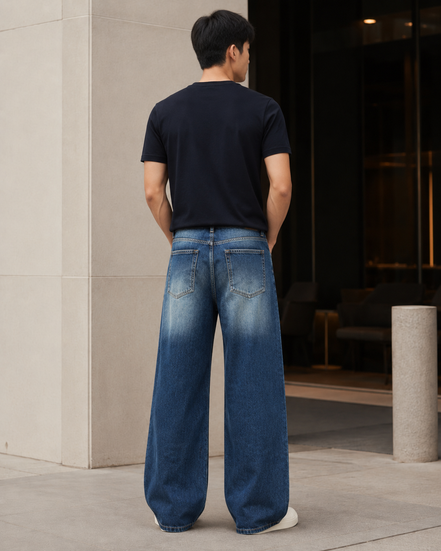 Men’s Washed Casual Denim