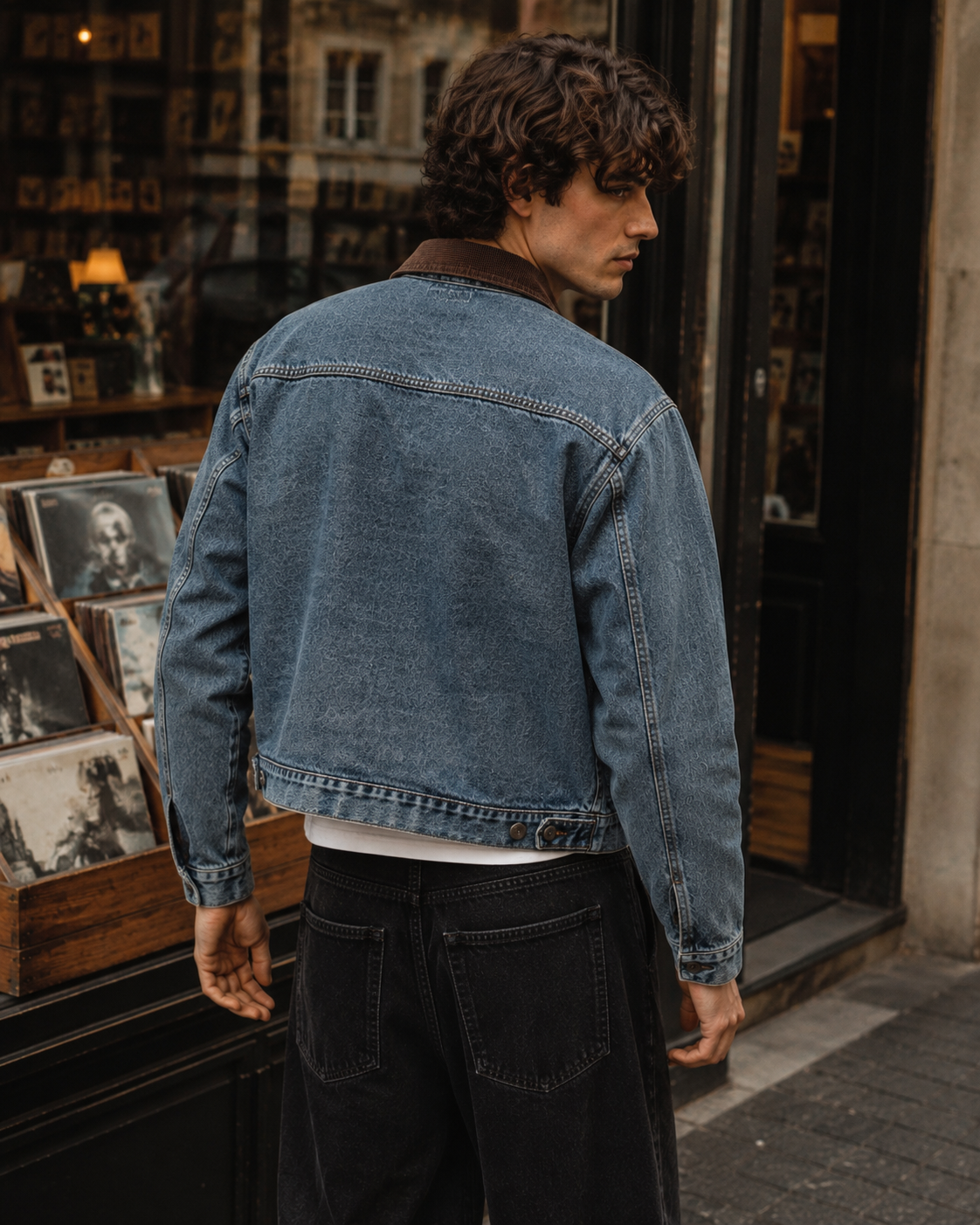 Men’s Washed Retro Denim Jacket