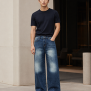 Men’s Washed Casual Denim