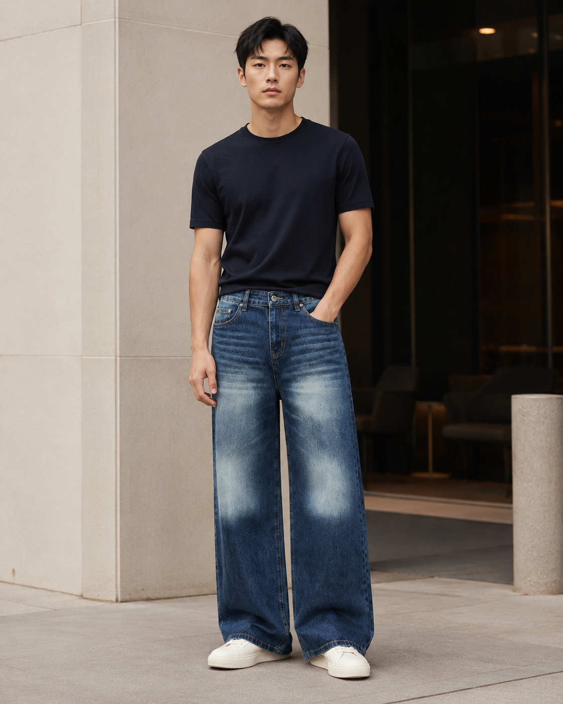 Men’s Washed Casual Denim