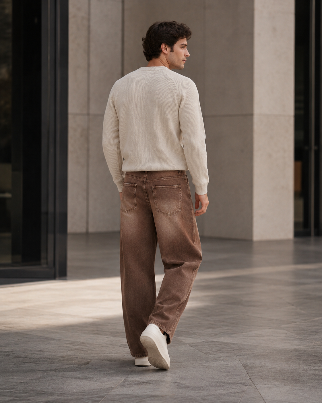 Men’s Straight Washed Denim