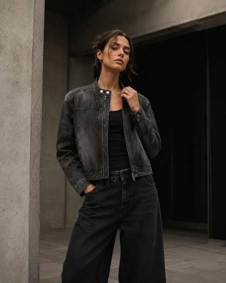 Women’s Deconstructed Street Denim Jacket
