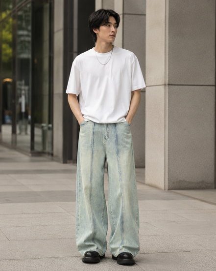 Men’s Relaxed Panel Denim