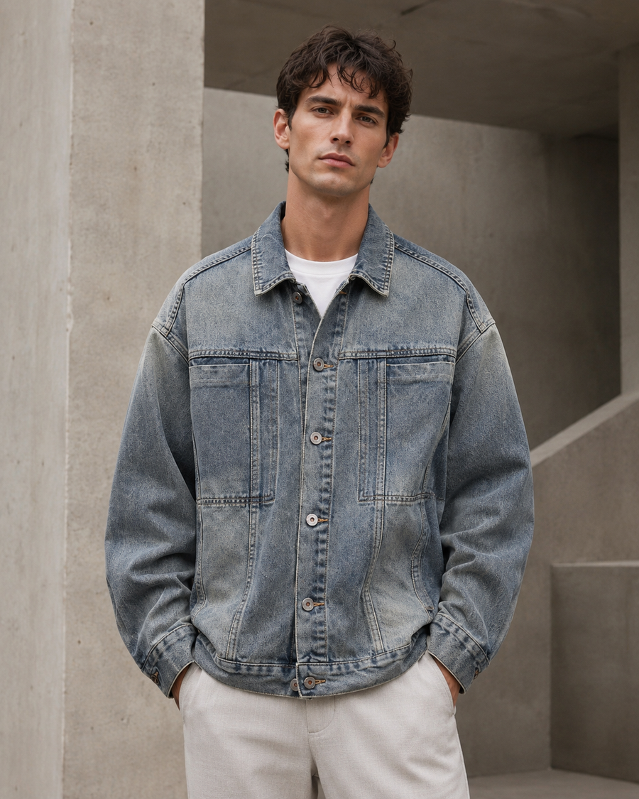 Men’s Loose Casual Denim Jacket