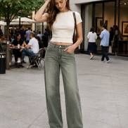 Women’s Straight Washed Denim