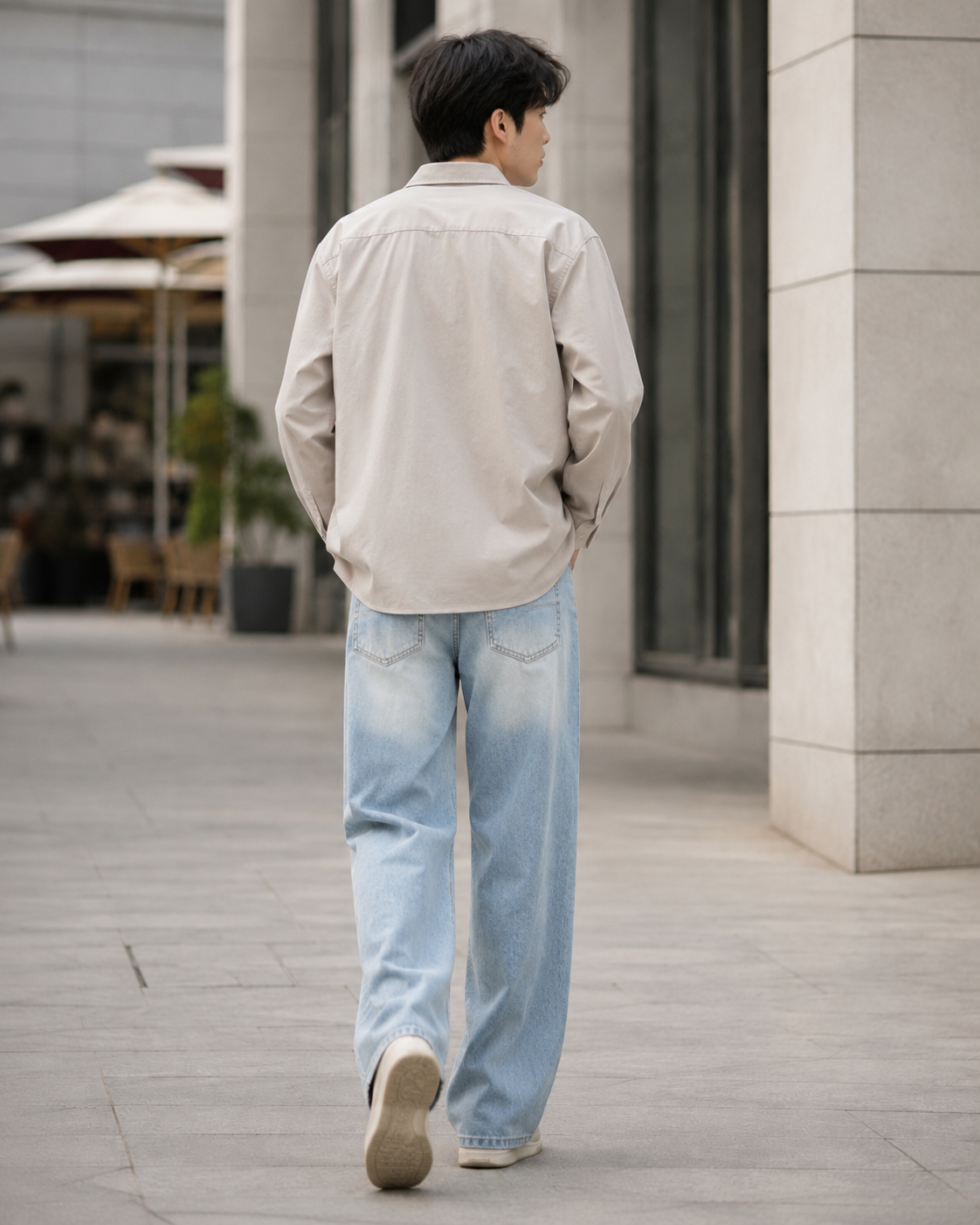 Men’s Washed Casual Denim