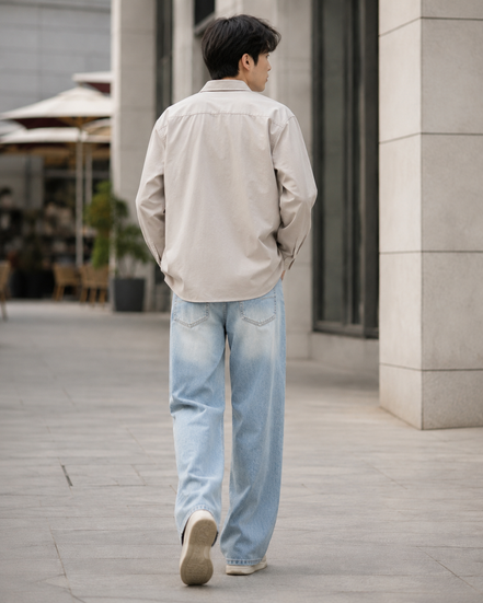 Men’s Washed Casual Denim