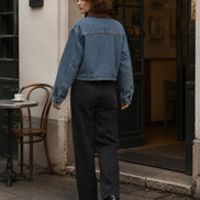 Women’s Washed Retro Denim Jacket