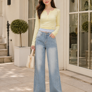 Women’s Striped Texture Pearl Denim
