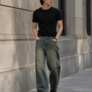 Men’s Washed Casual Denim