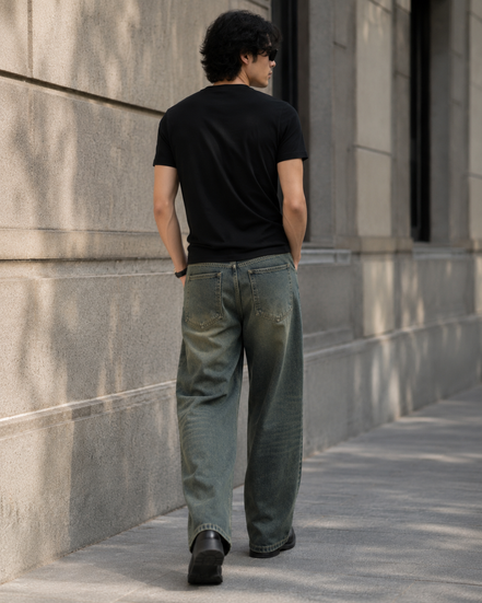 Men’s Washed Casual Denim