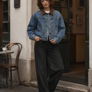 Women’s Washed Retro Denim Jacket