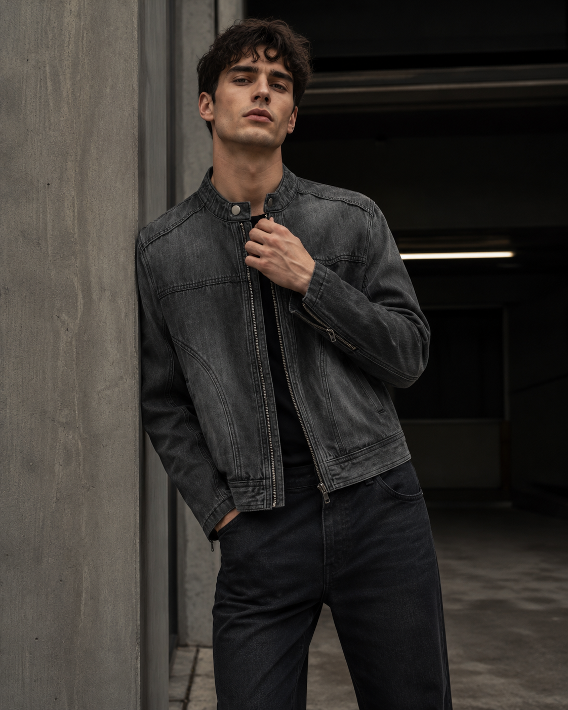 Men’s Deconstructed Street Denim Jacket