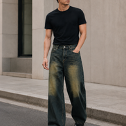 Men’s Washed Casual Denim
