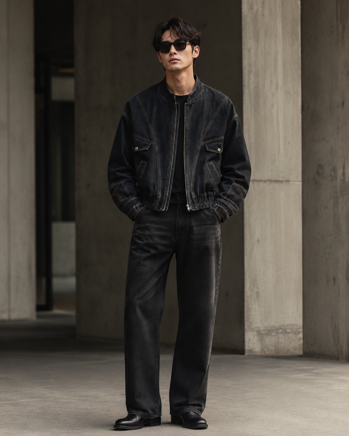 Men’s Multi-Pocket Denim Jacket