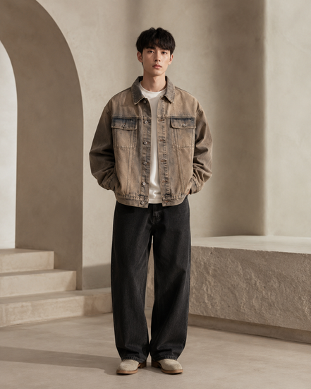 Men’s Loose Casual Denim Jacket