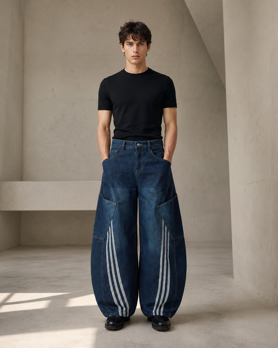 Men’s Scimitar Wide Leg Denim