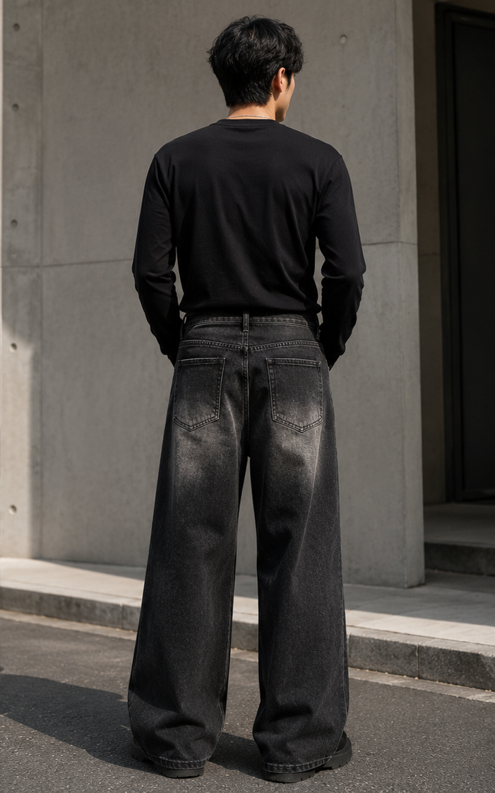 Men’s Washed Casual Denim