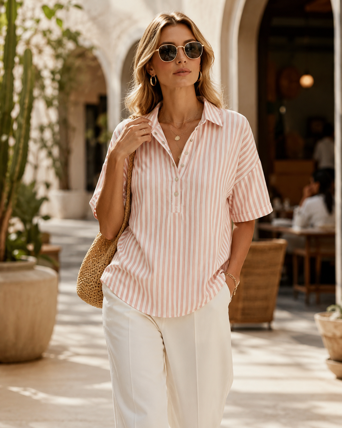 Women’s Casual Stripped Shirt