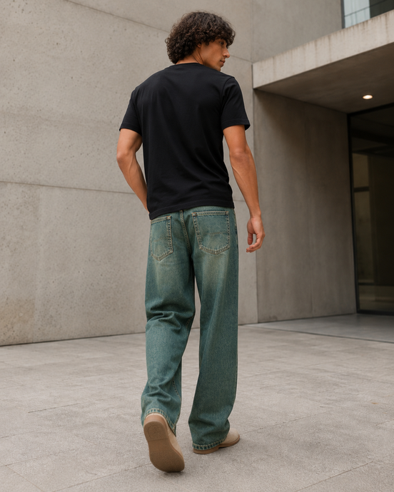 Men’s Straight Washed Denim