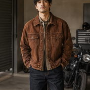 Men’s Retro Workwear Denim Jacket