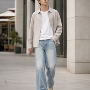 Men’s Washed Casual Denim