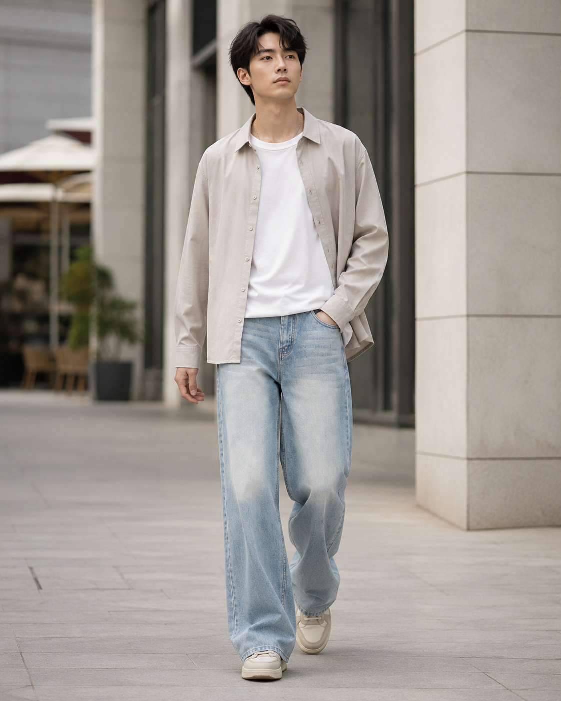Men’s Washed Casual Denim