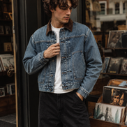 Men’s Washed Retro Denim Jacket