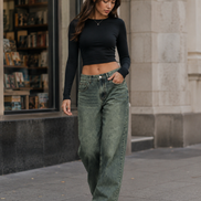 Women’s Straight Washed Denim