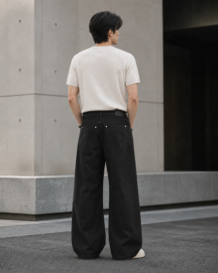 Men’s Washed Casual Denim